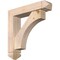 Ekena Millwork Westlake Arts and Crafts Smooth Bracket w/ Offset Brace, Douglas Fir, 5 1/2"W x 24"D x 24"H BKT0604X24X24WTL03SDF - alternate 1